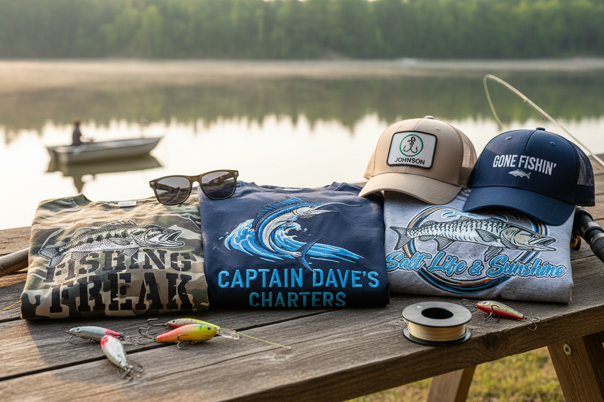 Personalized Fishing Shirts & Caps