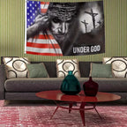 Cowgic Under God Pattern Flag, American Flag with Grommets
