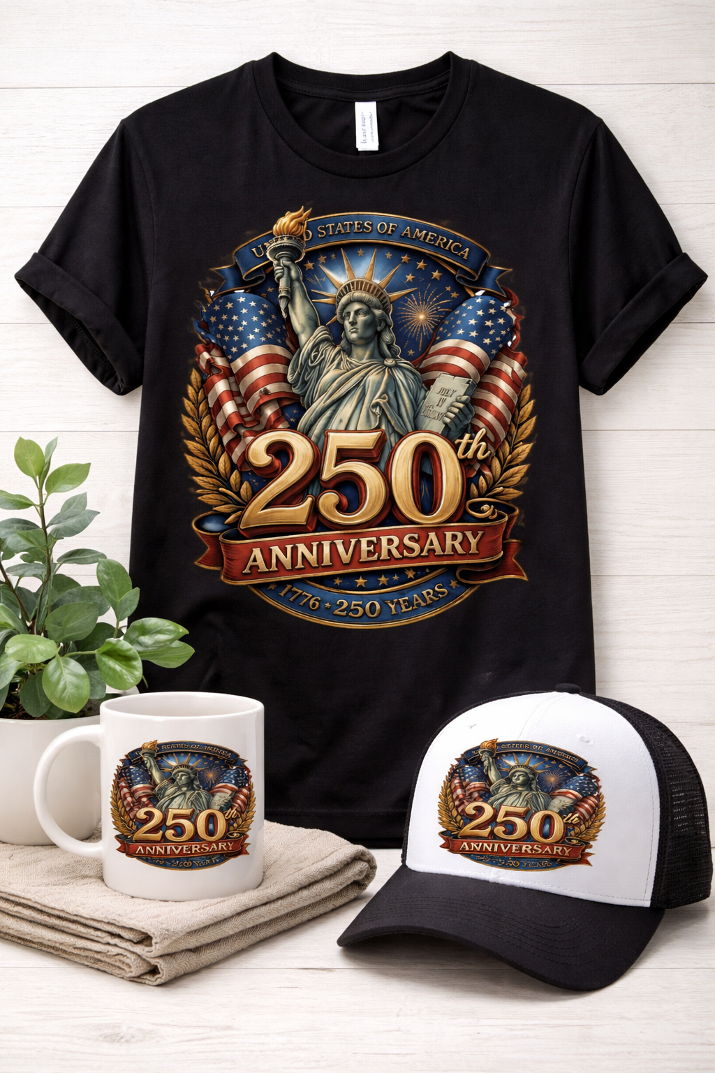 Cowgic USA 250th Anniversary 1776–2026 – Statue of Liberty Patriotic T-Shirt