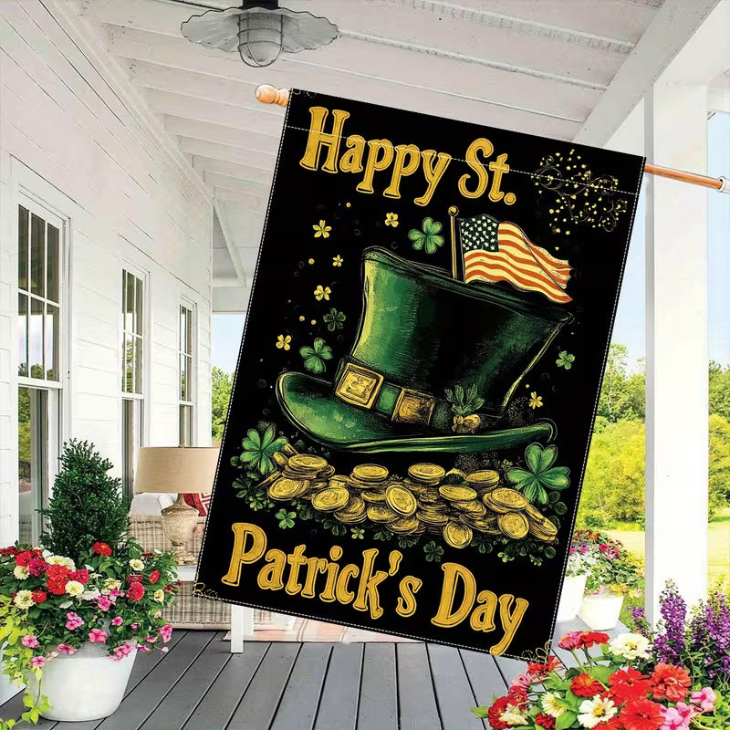Cowgic St. Patrick'S Day Garden Flag