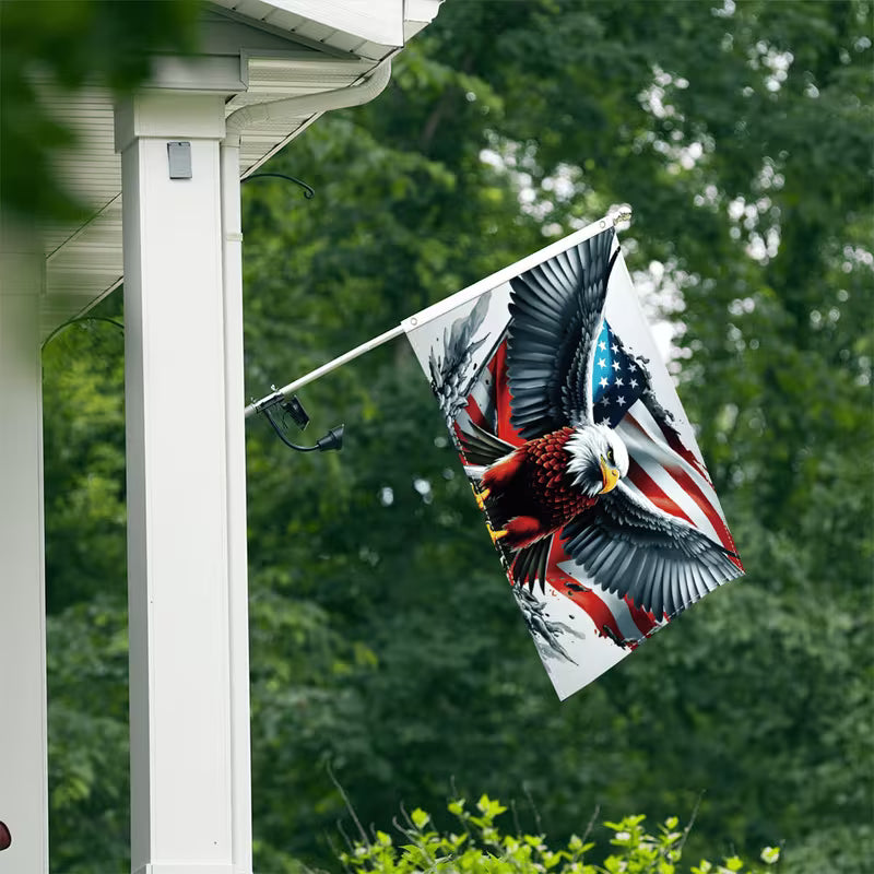 Cowgic Independence Day Flag Porch Flag, Outdoor Party Decoration Flag, July 4th Celebration Decoration