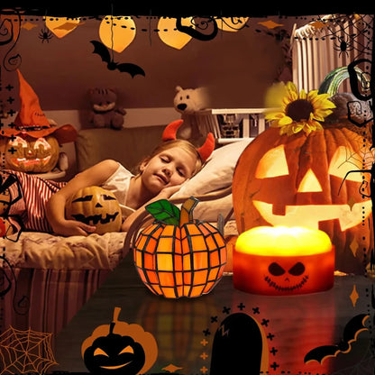Cowgic Pumpkins Lights Halloween Resin Decorative /ornaments