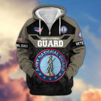 Premium US Veterans Zip Hoodie , Gifts For US Veterans, Gifts On Father's Day, Veterans Day.