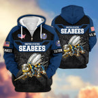 Premium US Veterans Zip Hoodie , Gifts For US Veterans, Gifts On Father's Day, Veterans Day.