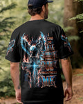 Cowgic I Can Do All Things Through Christ Eagle Cross Men's All Over Print Shirt