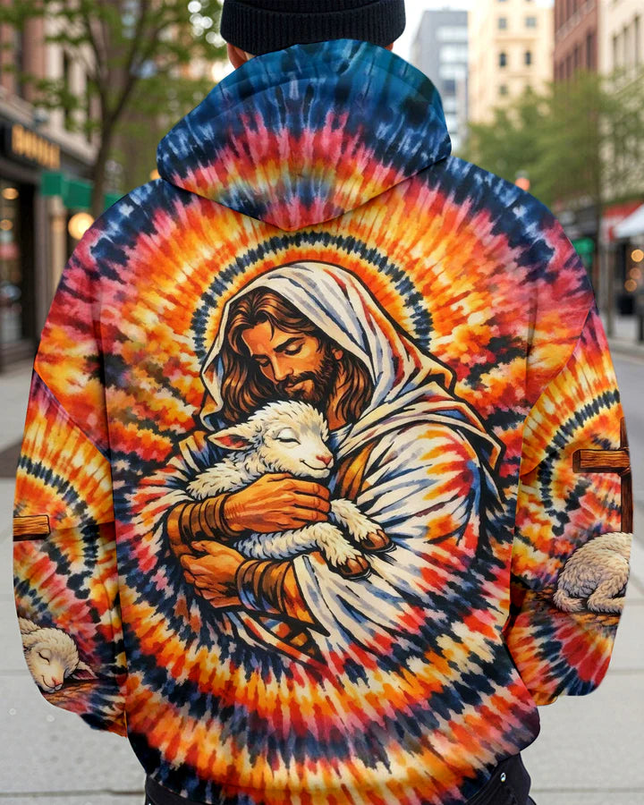 Cowgic God And Lamb Swirl Men's All Over Print Shirt