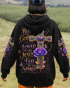 Cowgic Blessed By God Cross Rose All Over Print Shirt