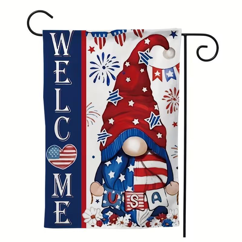 Cowgic Welcome Patriotic Garden Flag