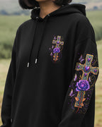 Cowgic Blessed By God Cross Rose All Over Print Shirt