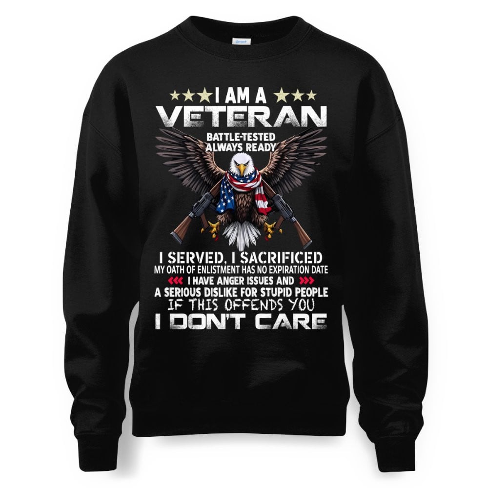 Cowgic Veteran I Served I Sacrificed Crewneck