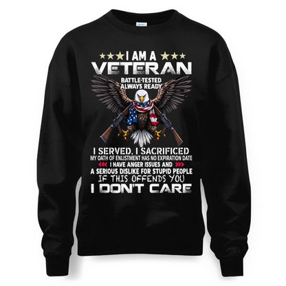 Cowgic Veteran I Served I Sacrificed Crewneck