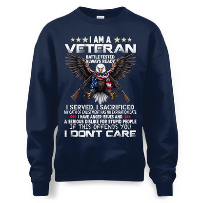 Cowgic Veteran I Served I Sacrificed Crewneck