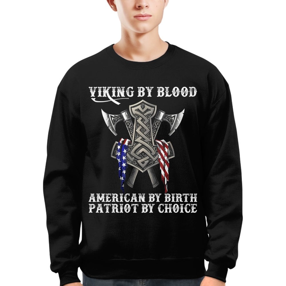 Cowgic Viking By Blood American By Birth Patriot By Choice