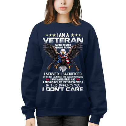 Cowgic Veteran I Served I Sacrificed Crewneck