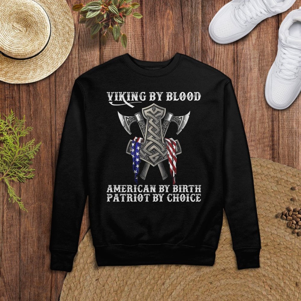 Cowgic Viking By Blood American By Birth Patriot By Choice