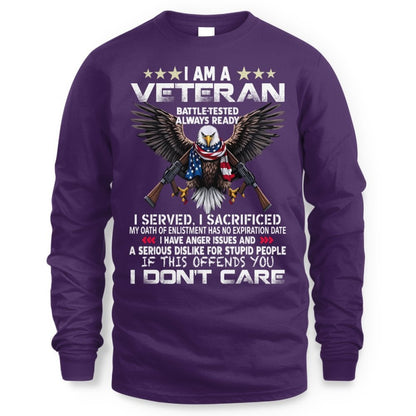 Cowgic Veteran I Served I Sacrificed Crewneck