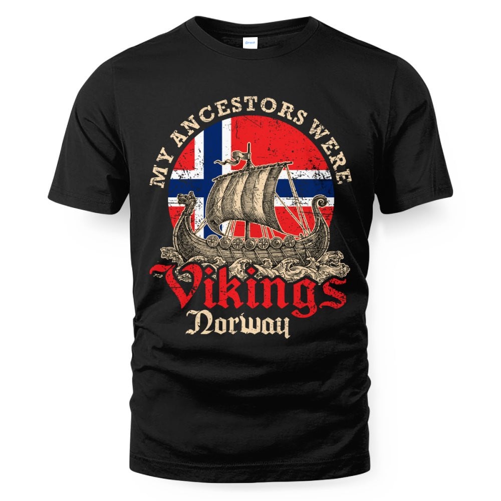 Cowgic Norwegian Norway Viking Ship Flag