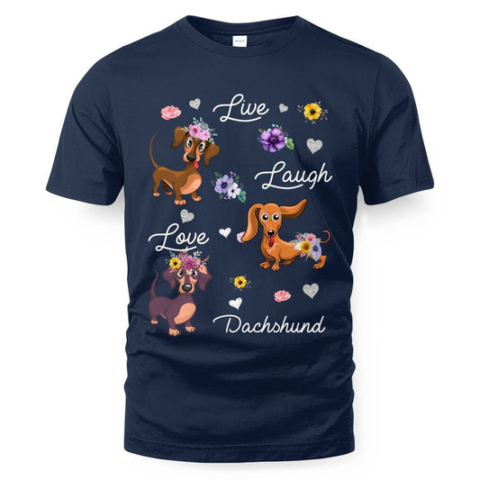 Cowgic Dachshund Live Laugh Love