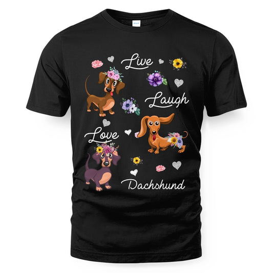 Cowgic Dachshund Live Laugh Love