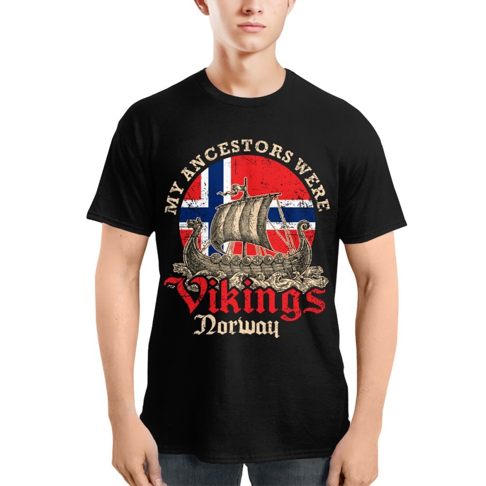 Cowgic Norwegian Norway Viking Ship Flag