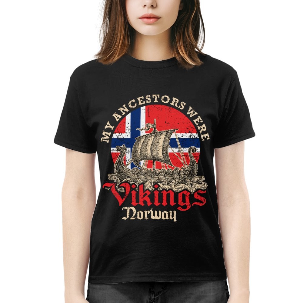 Cowgic Norwegian Norway Viking Ship Flag