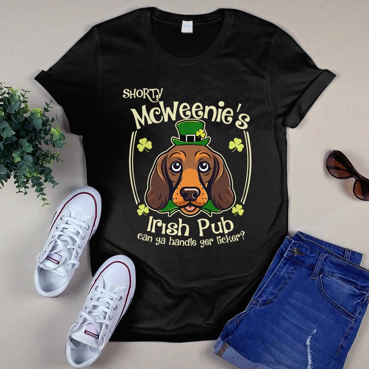 Cowgic Dachshund Irish Pub