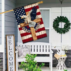 Cowgic American Patriotic Double-Sided Garden Flag