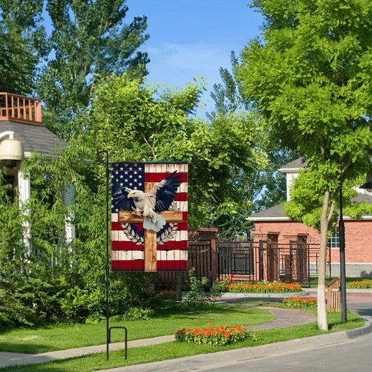 Cowgic American Patriotic Double-Sided Garden Flag