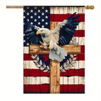 Cowgic American Patriotic Double-Sided Garden Flag