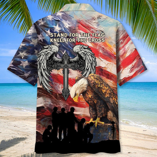 Cowgic Veteran Stand For The Flag Kneel For The Cross