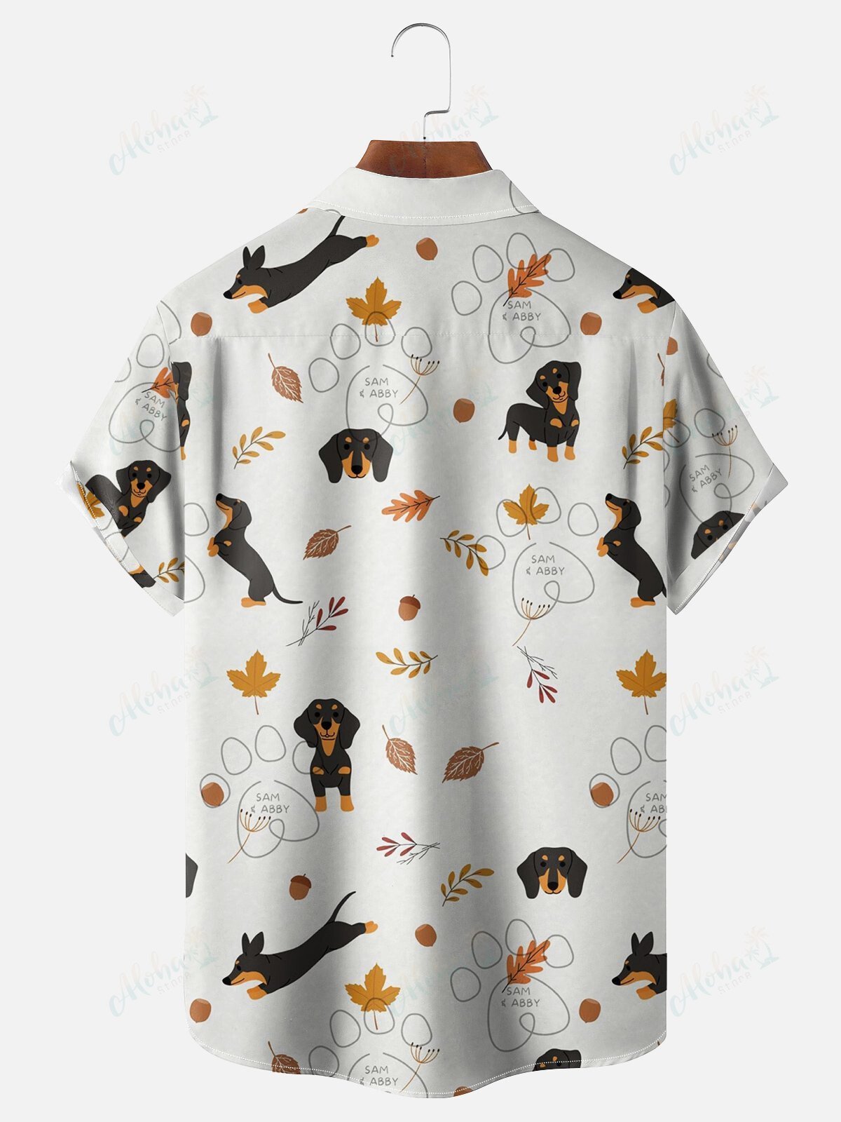 Cowgic Dachshund Autumn Leaves