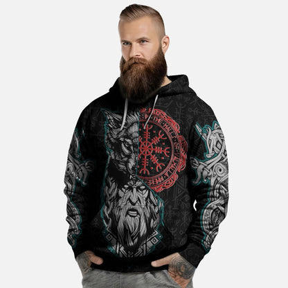 Cowgic Viking Wolf And Odin