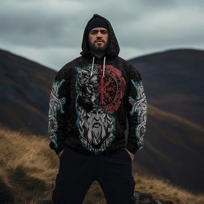 Cowgic Viking Wolf And Odin