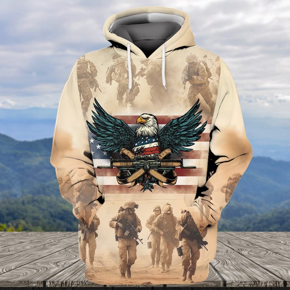 Cowgic I'm A U.S Veteran I Sacrificed All Over Print Apparel