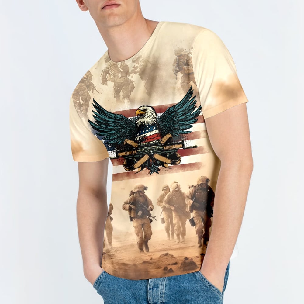 Cowgic I'm A U.S Veteran I Sacrificed All Over Print Apparel