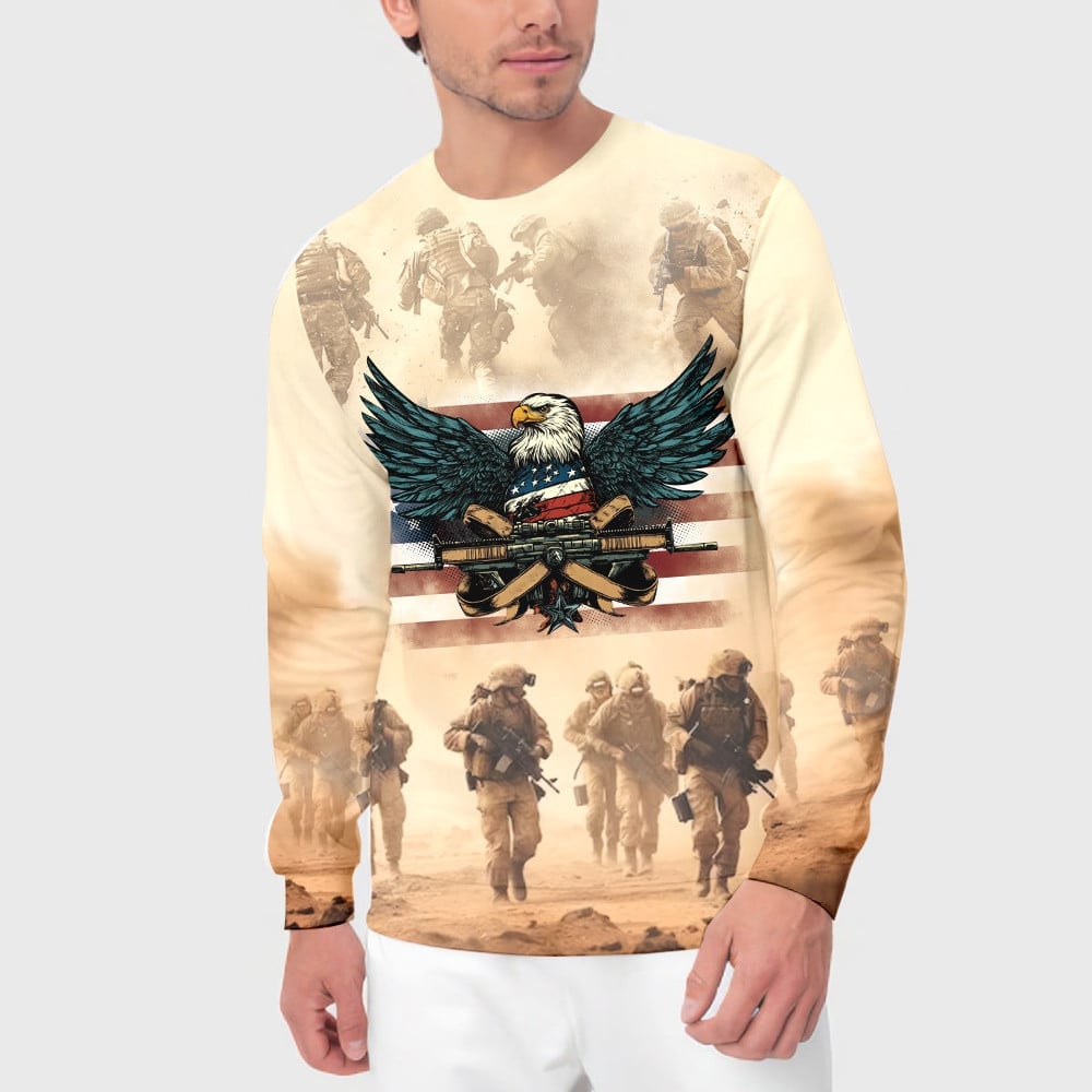 Cowgic I'm A U.S Veteran I Sacrificed All Over Print Apparel