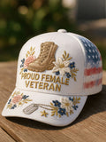 Cowgic Proud Veteran Unisex Vintage Printed Hats v18