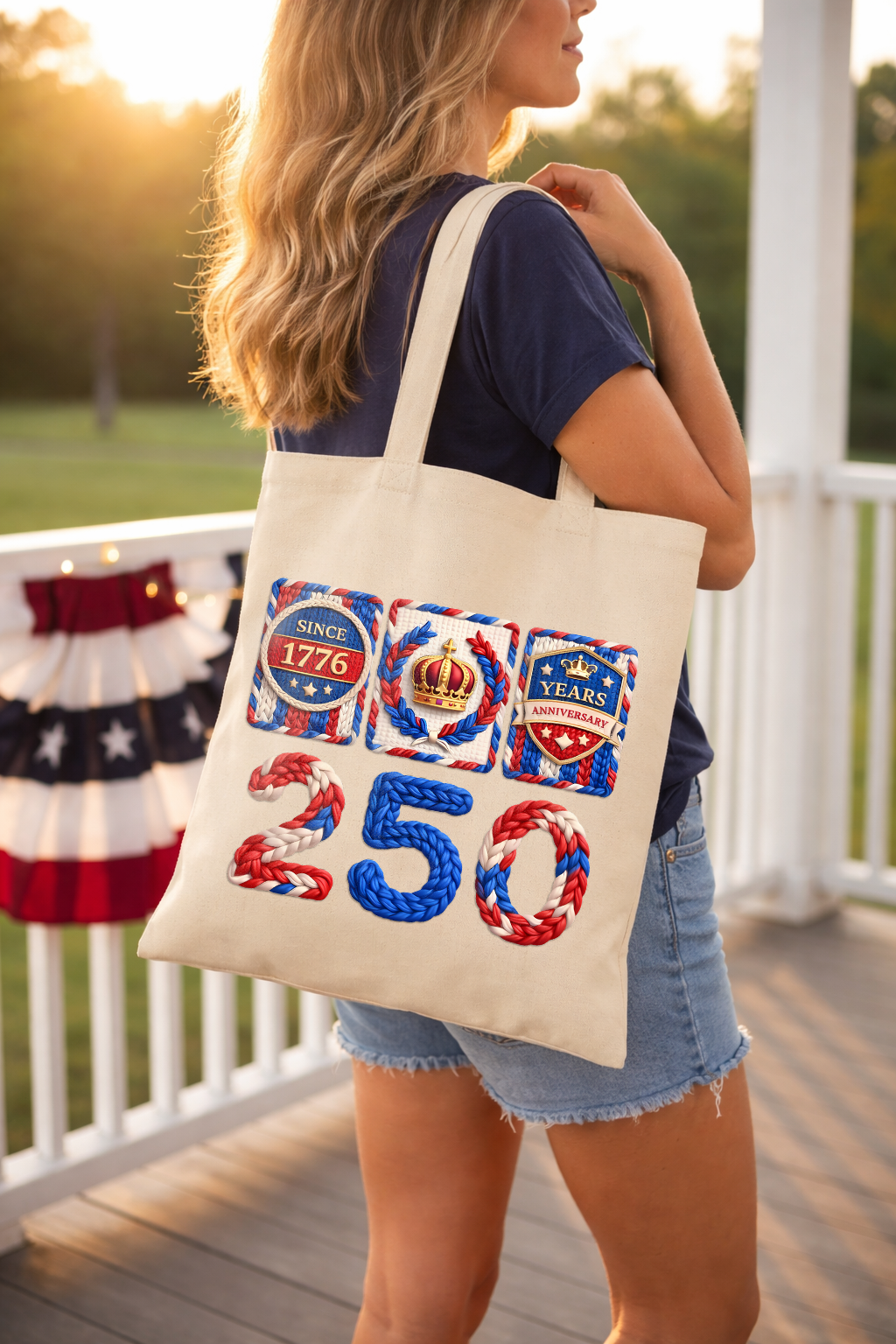 Cowgic 250th Anniversary Since 1776 Tote Bag