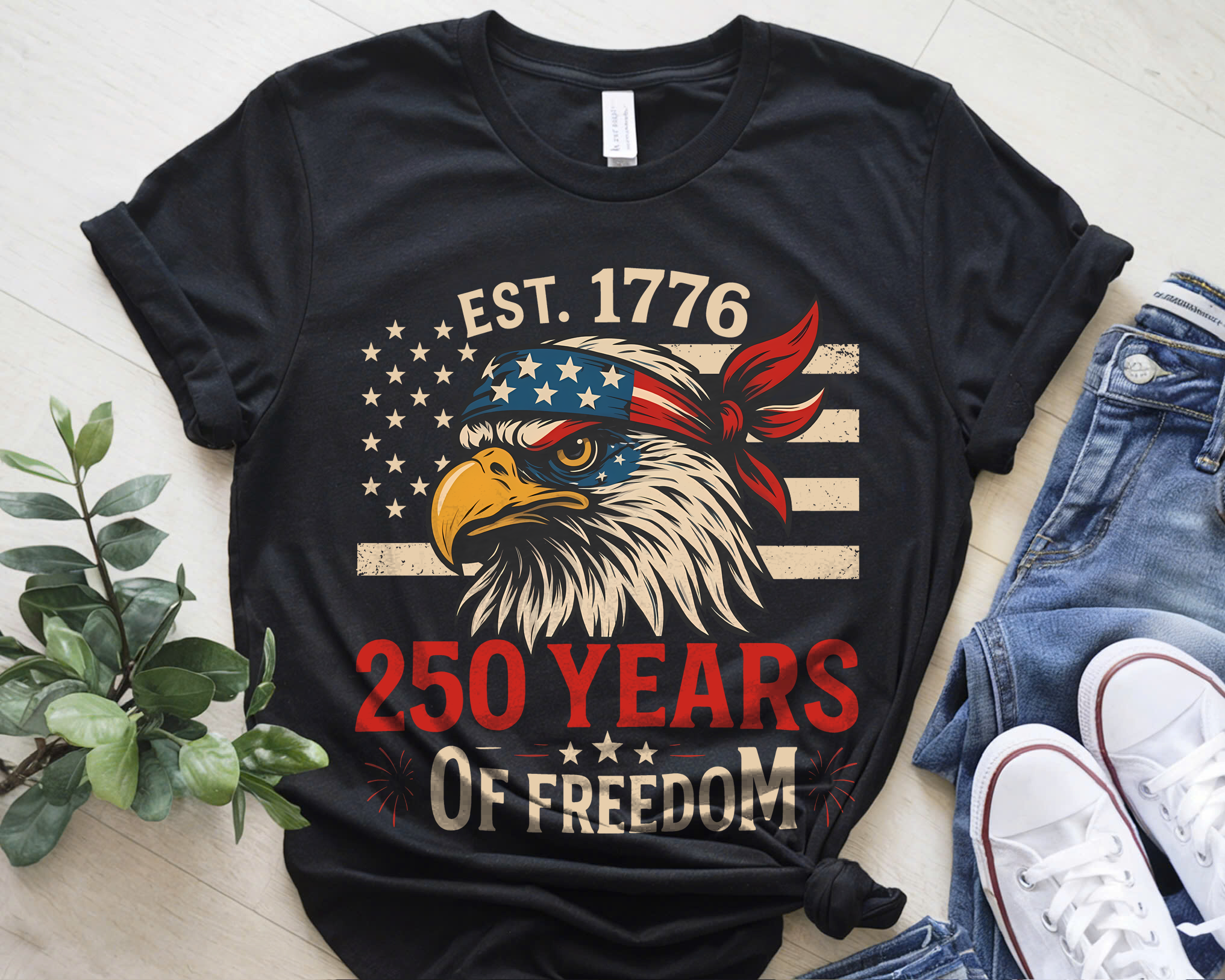 Cowgic America 250th Anniversary Patriotic Eagle Shirt - 2026 Independence Day Graphic Tee