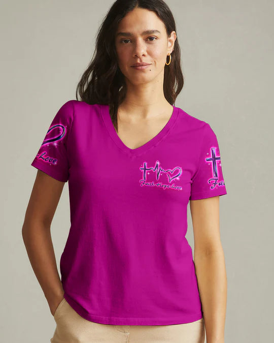 Cowgic Faith Hope Love Floral Christian Women’s All Over Print