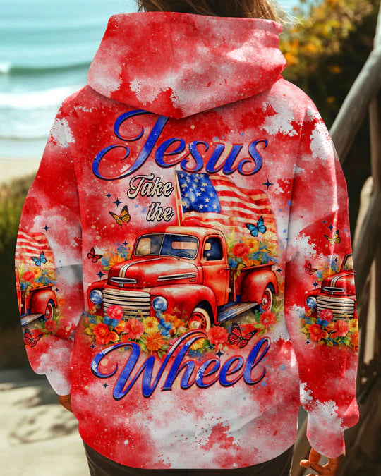 Cowgic Jesus Take The Wheel Women's All Over Print Shirt