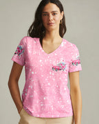 Cowgic Jesus Take The Wheel Pink Women's All Over Print Shirt