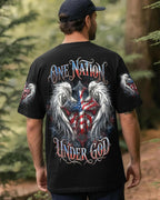 Cowgic One Nation Under God Wings Men's All Over Print Shirt