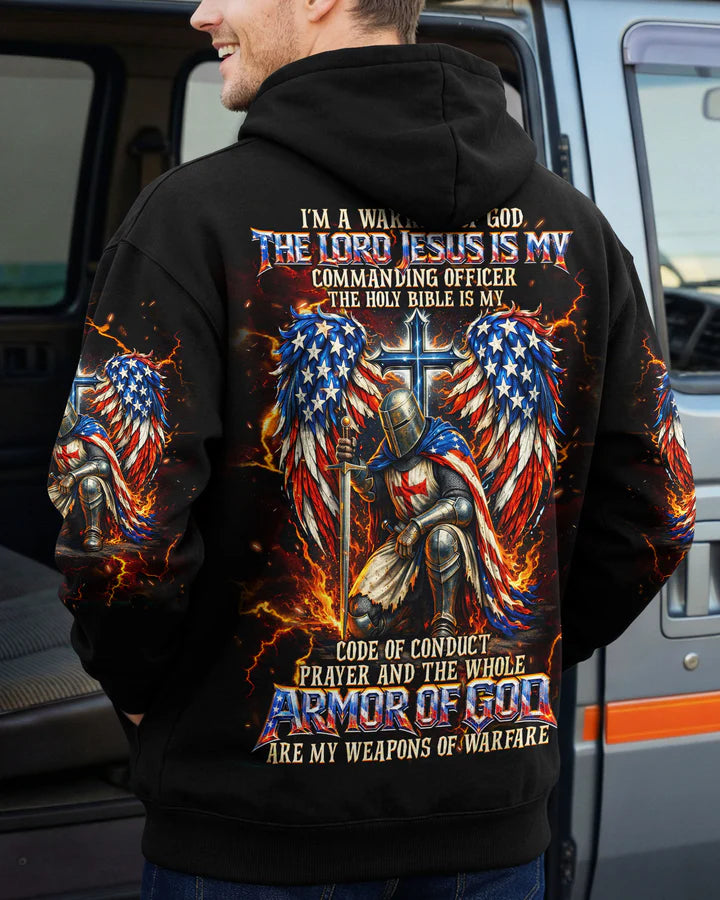 Cowgic I'm A Warrior Of God Wings Men's All Over Print Shirt