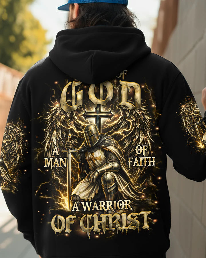 Cowgic A Warrior Of Christ Wings Men's All Over Print Shirt