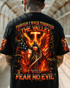 Cowgic I Will Fear No Evil Warrior Men's All Over Print Shirt