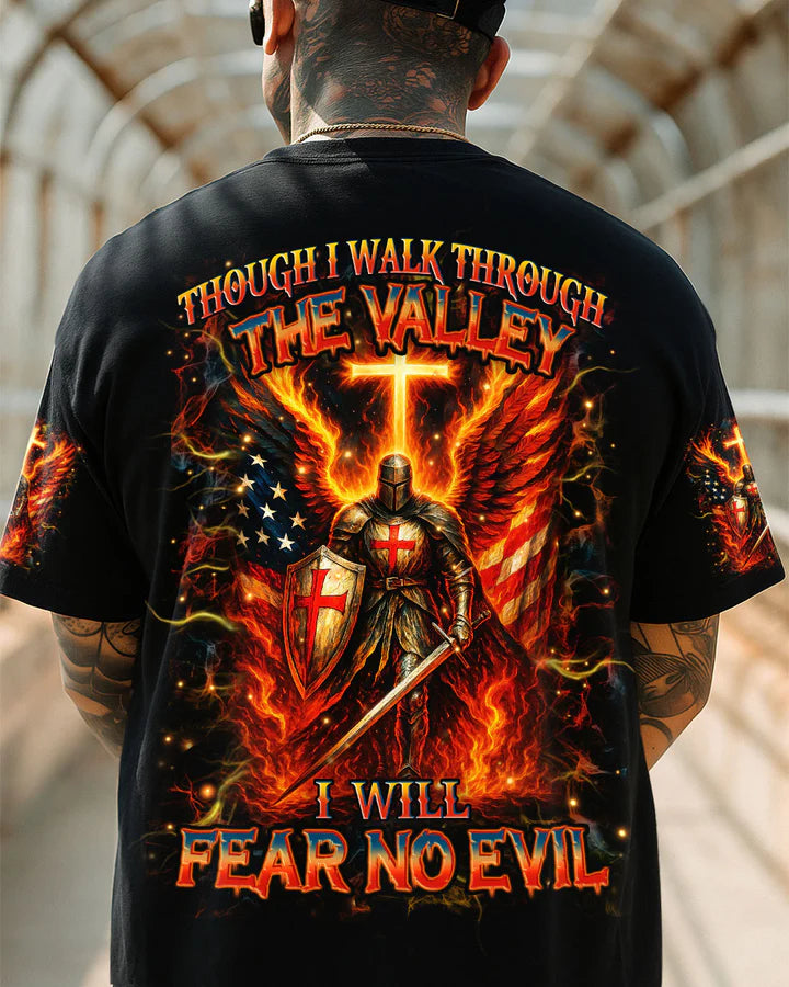 Cowgic I Will Fear No Evil Warrior Men's All Over Print Shirt
