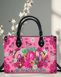 Cowgic With God All Things Are Possible Breast Cancer Leather Handbag