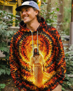 Cowgic Jesus And Lion Swirl Men's All Over Print Shirt