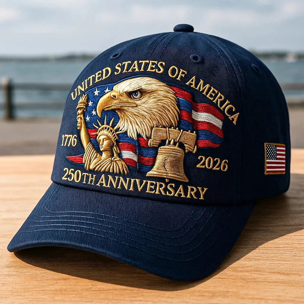 Cowgic Eagle & Liberty – United States 250th Anniversary Embroidered Cap